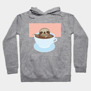 sloffee, coffee cup, sloth Hoodie